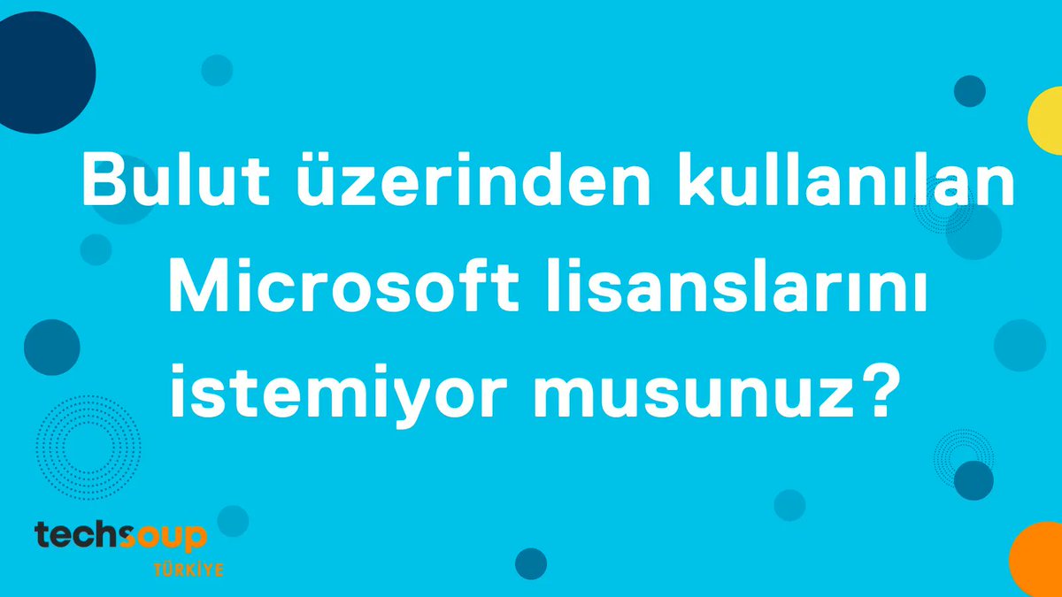 Bulut üzerinden kullanılan Microsoft lisanslarını istemiyor musunuz? Sizin için uygun olacak diğer seçenekleri bu videoda derledik. buff.ly/3iBUemU #techsoup #microsoftfornonprofits
