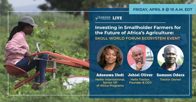 Join me, @Jehiel CEO of @HelloTractor, and Samson Odera, a tractor owner, for this Skoll Foundation World Forum Ecosystem Day event, as we discuss the need for investment in infrastructure for the future of Africa's agriculture. Register here: lnkd.in/gpWrdcBf #SkollWF