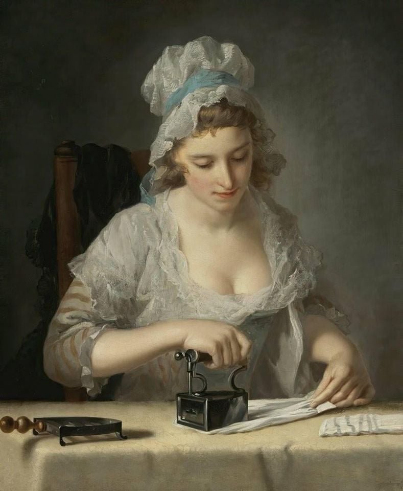 🎨Henry Robert Morland (English, 1716 – 1797) The Laundry Maid