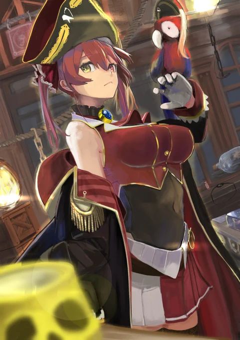 #今月描いた絵を晒そう
船長いっぱい 