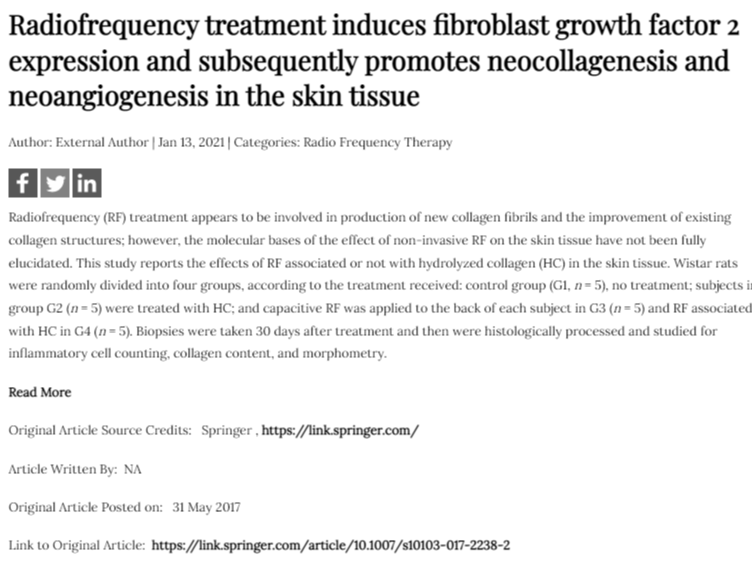 MediSpa_LaBella's tweet photo. Radiofrequency treatment induces fibroblast growth factor 2 expression and subsequently promotes neocollagenesis and neoangiogenesis in the skin tissue.
Let's read the article to find out how.
➡️ https://t.co/S46sHVwokH
#MediSpaLaBella #radiofrequency #skintissue #treatment https://t.co/BuGFDpl72Z