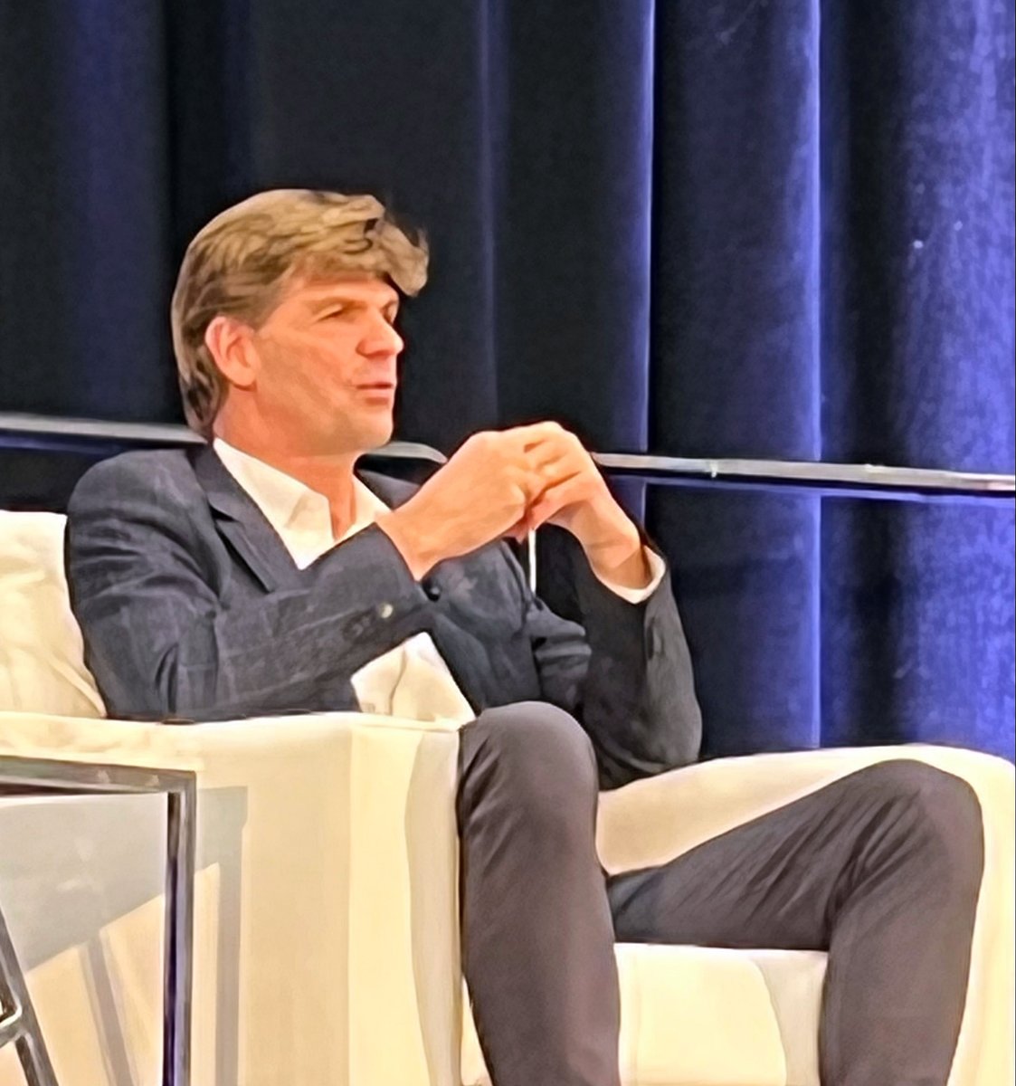 Battelle's tweet photo. #Climate22 panel @NREL Director Martin Keller moderated a discussion between Francis Wiese @Stantec John Grunsfeld @SciAstro Bill Easterling @penn_state. To accelerate innovations in decarbonization, convergent sciences can help predict a resilient Earth Systems Model. https://t.co/y1G1mXqP3P