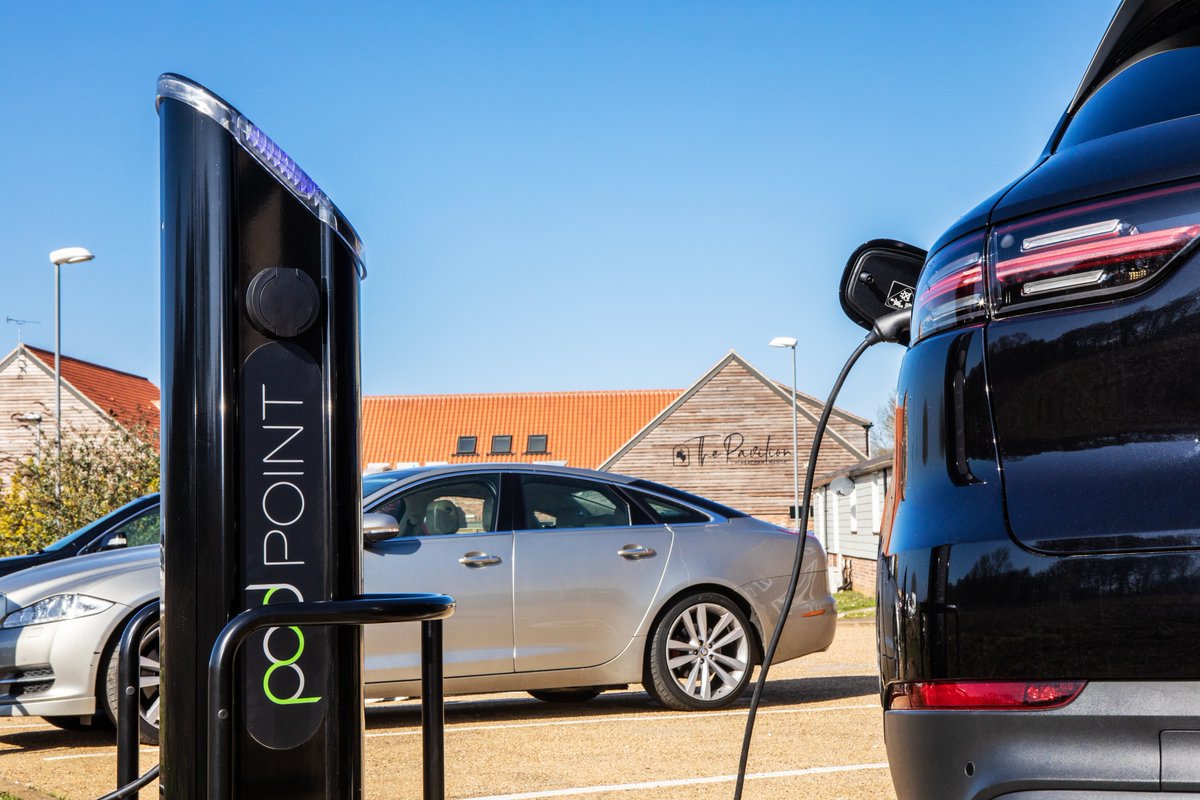 We're so excited to bring EV Charging to both visitors and local residents alike. Allowing you to relax in The Pavilion with breakfast, lunch or a coffee and a cake while you charge your car. 🌲@Pod_Point #EVcharging