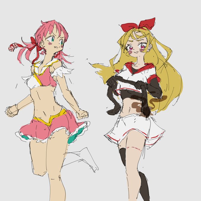 謎の女の子の立ち絵ラフ。 