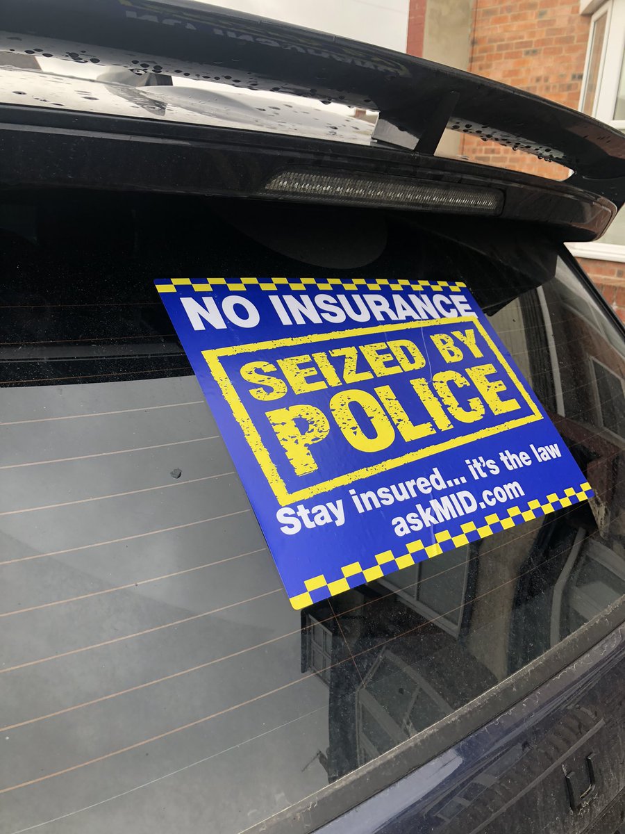 The driver of this vehicle believed his policy allowed him to drive other vehicles, unfortunately he didn’t check before borrowing a mates car #Seized