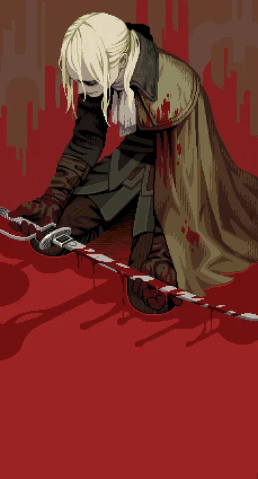 Pixel art | Bloodborne - Lady Maria of the Astral Clocktower

Artist: @_einzbern 