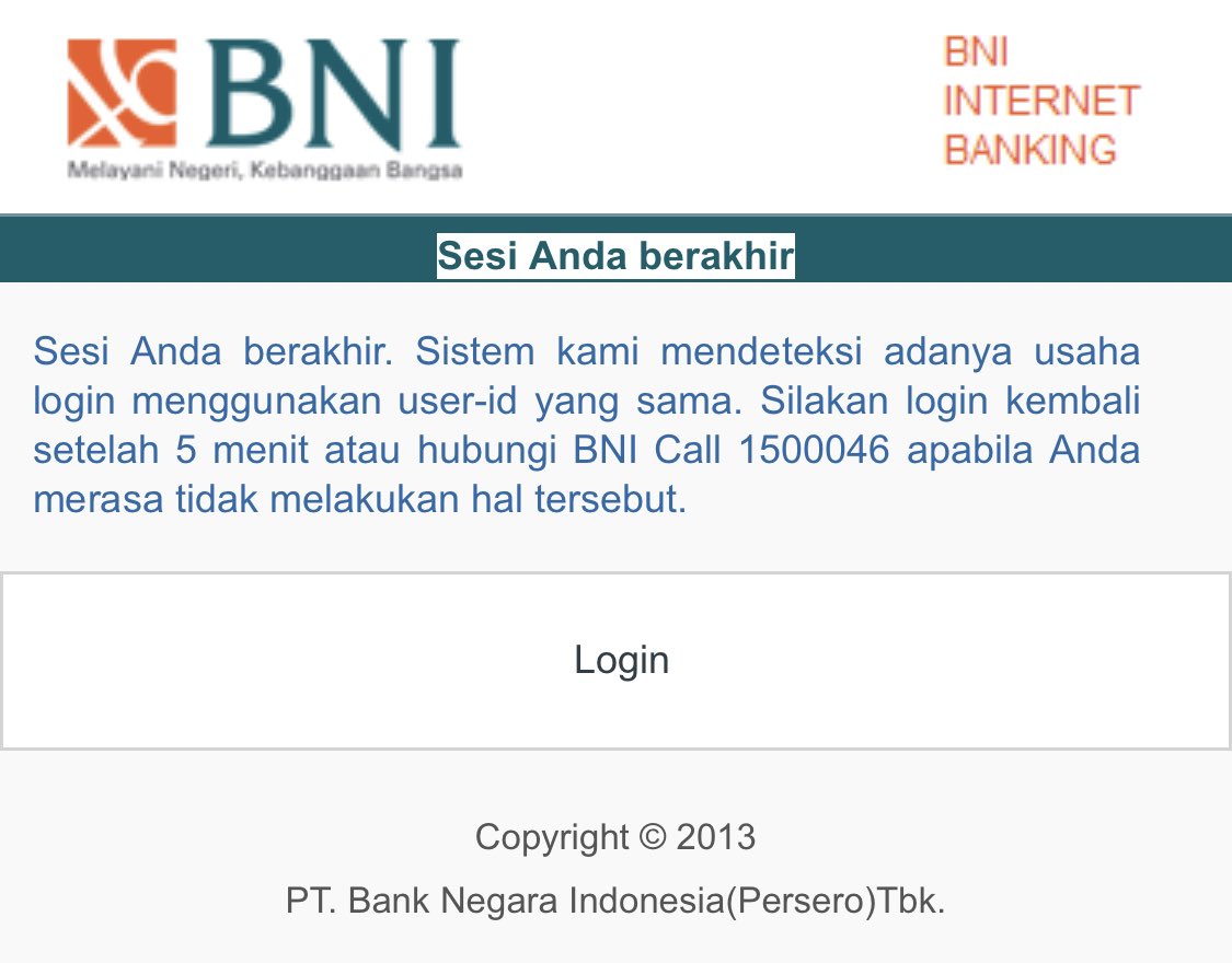 Halo <a href="/BNICustomerCare/">CustomerCareBNI</a> 
Ini kenapa dari tadi nggak bisa masuk ya?