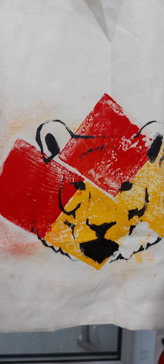 Year 3 and 4 have been working hard in their project, designing their own tote bags with inspiration from <a href="/louismasai/">Louis Michel</a> 
Looking forward to selling these tomorrow and Friday to raise funds for our chosen endangered animal <a href="/WWF/">WWF</a>