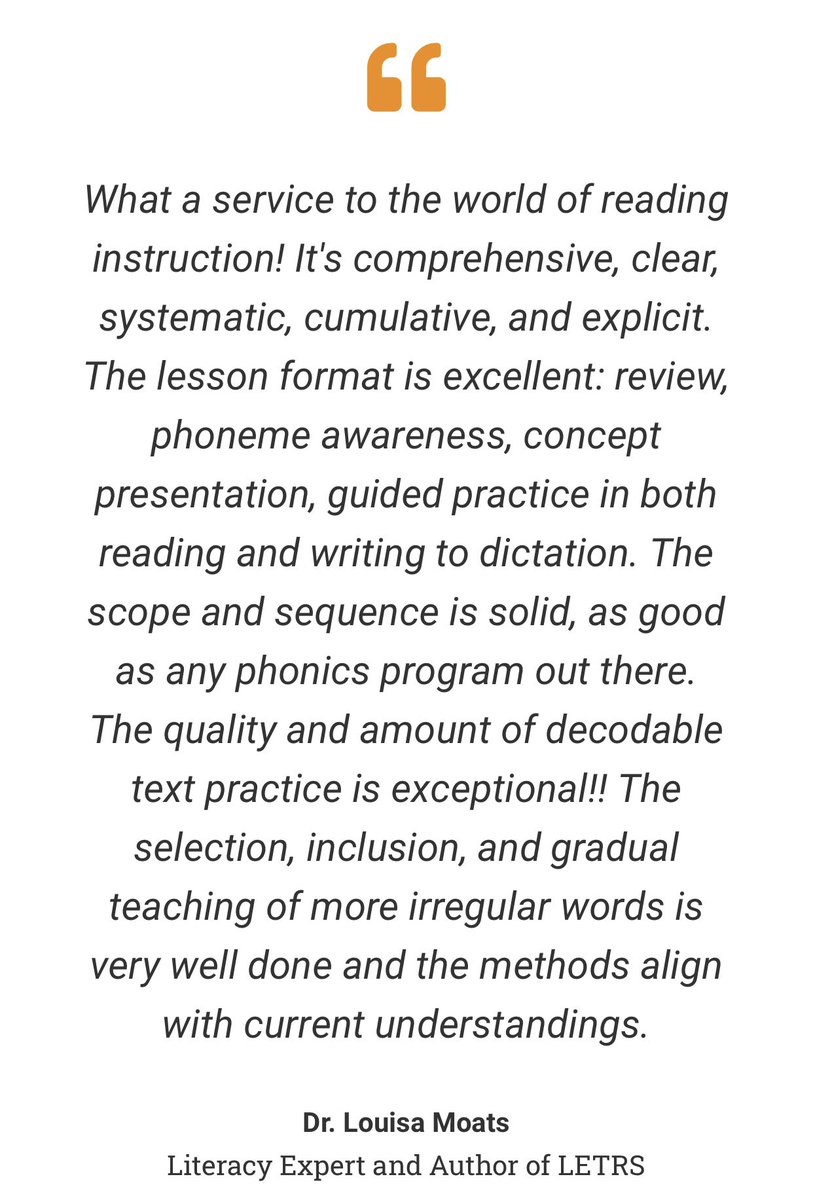 MmeLockhartLDS's tweet image. A FREE phonics resource that is evidence-based AND endorsed by Louisa Moats?! Some things are not too good to be true!! @LouisaMoats 

opensourcephonics.org

#StructuredLiteracy #ScienceOfReading