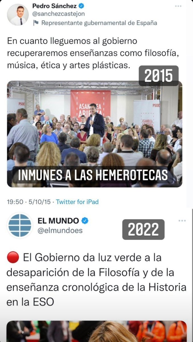 NO la han recuperado ¡La #Filosofía desaparece de la ESO! Nuestros alumnos tienen derecho a cursarla. En 2018 se aprobó por unanimidad un Proyecto No de Ley en el que se establecía la Ética como asignatura obligatoria en 4ºESO ¿Dónde está? nos han mentido #filosofíaobarbarie