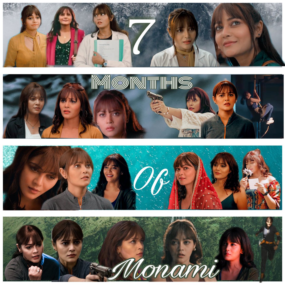 7m of Monami -the girl with soft heart &amp; strong mind, who loves with all her heart but fights all wrong. From an empathic doctor to best cadet, to a girl who loved &amp; let go, the girl who became strongest in love &amp; toughest for her country
#ZiddiDilMaaneNa #KaveriPriyam #MoRan
