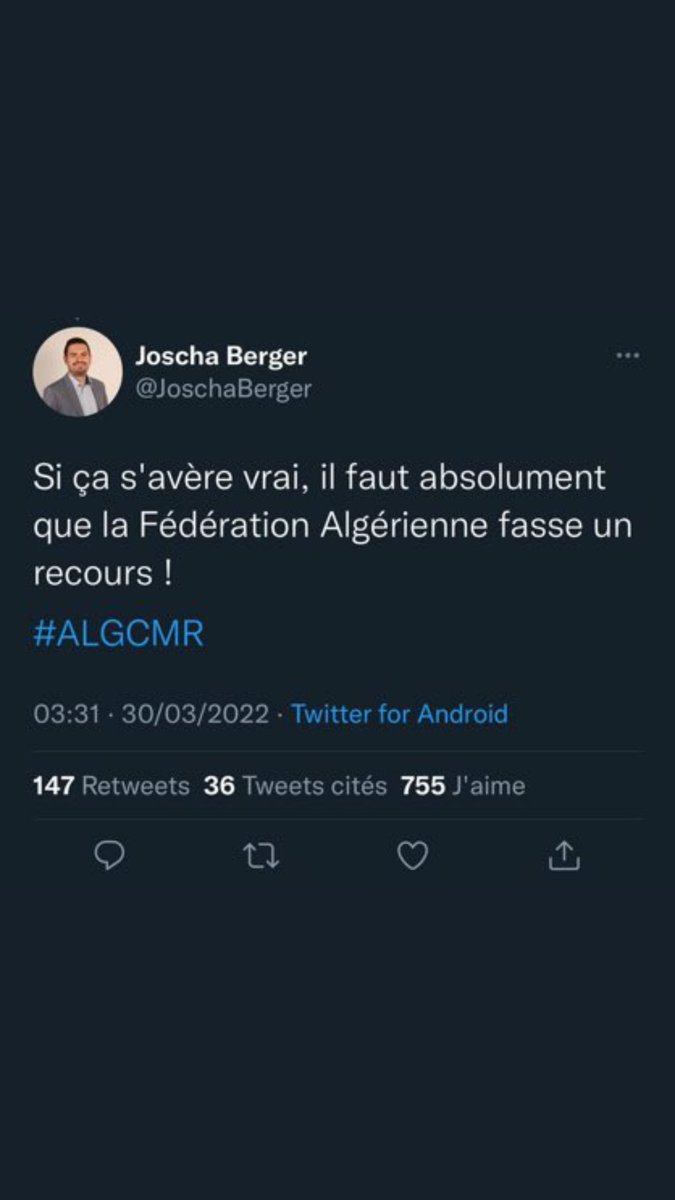 amelmoulaa4's tweet photo. Partger au max svp !!!! 
#Algeria_and_Cameroon_match_unjust_Bring_us_back_the_match_Where_is_FIFA_
#الماتش_يتعاود https://t.co/7kOEzCgcJG