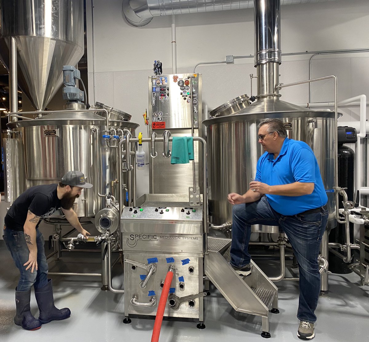 Hrbie14's tweet photo. The Brewing begins @9milebrewing for Hrbie’s Grand Slam Kölsch!! Arriving the week of April 11th. This beer will “Knock it outta the park!” https://t.co/uHOwVE7aK0
