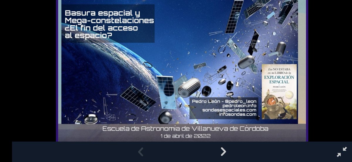 ⭐⭐ Este próximo viernes 1 de abril, a las 20.00h, estaré dando una charla titulada 'La basura espacial y las mega-constelaciones ¿El final del acceso al espacio?' en la Escuela de Astronomía de Villanueva de Córdoba. ¡Allí os espero si queréis que os dé un rato la chapa! 🌜🚀🛰️