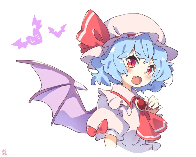 久しぶりに頭カラッポにして描きました
(あ～スッキリした♪)

#レミリア・スカーレット 
#東方Project 