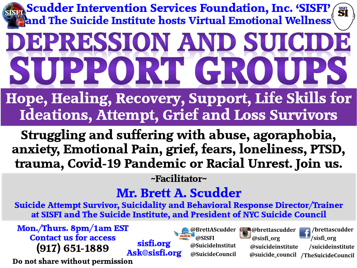 Much healing/destigmatizing for our brothers struggling with #abuse #addiction #depression #grief #loneliness #loss #pain #PTSD #suicide #trauma in/and fear of #MentalHealth #EmotionalWellness support services. Uplifting/supporting them <a href="/SISFI/">Scudder Intervention Services Foundation Inc SISFI</a> <a href="/SuicideInstitut/">The Suicide Institute- training, research, support</a> #TheSuicideNetwork