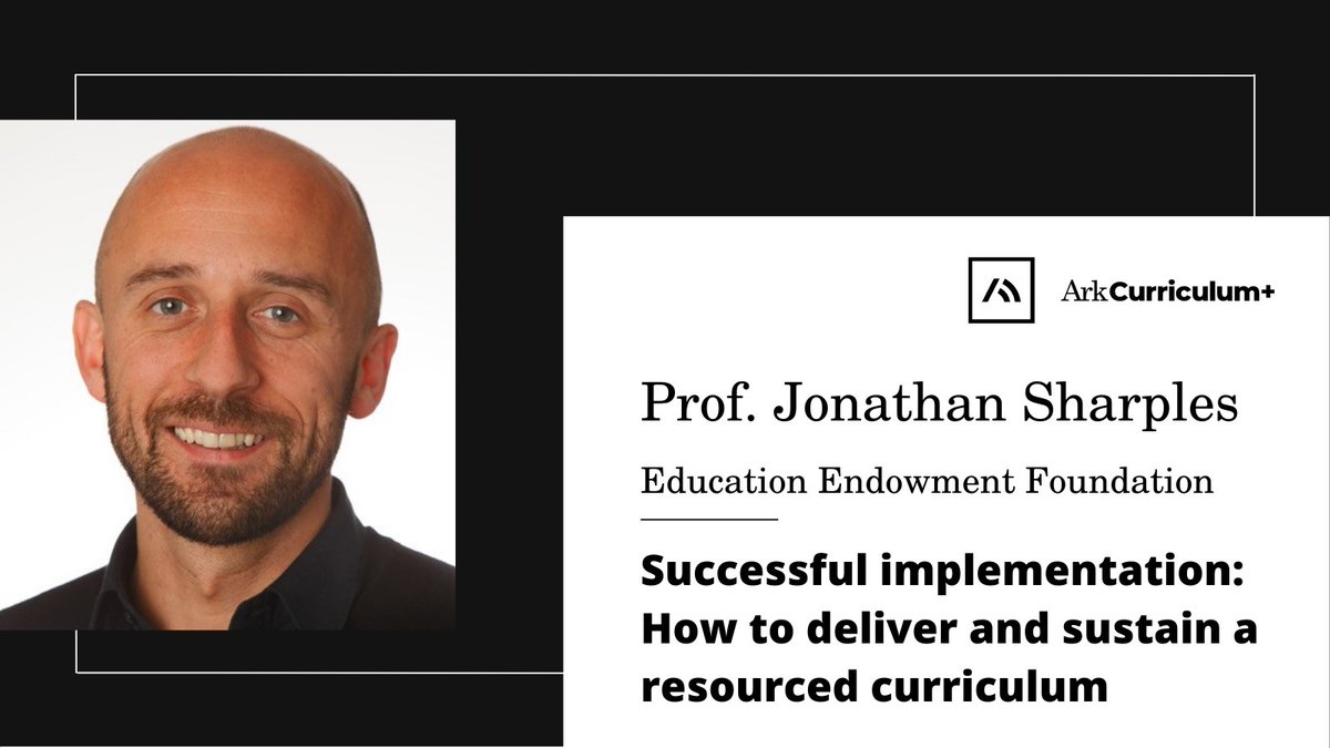 ArkCurriculum's tweet photo. For #ACPConference22's final sessions we have, Prof Jonathan Sharples of @EducEndowFoundn, Dani Quinn, @ArkSchools & Helen Stride, @ArkCurriculum, Elaine Bennett, @KeepEYsUnique and Bryn Davis, @ArkBlake & Kirsty Kelsey, @EFATrust.
Full agenda: https://t.co/Qg8zc2Y3gm https://t.co/uRlM3OG3bA