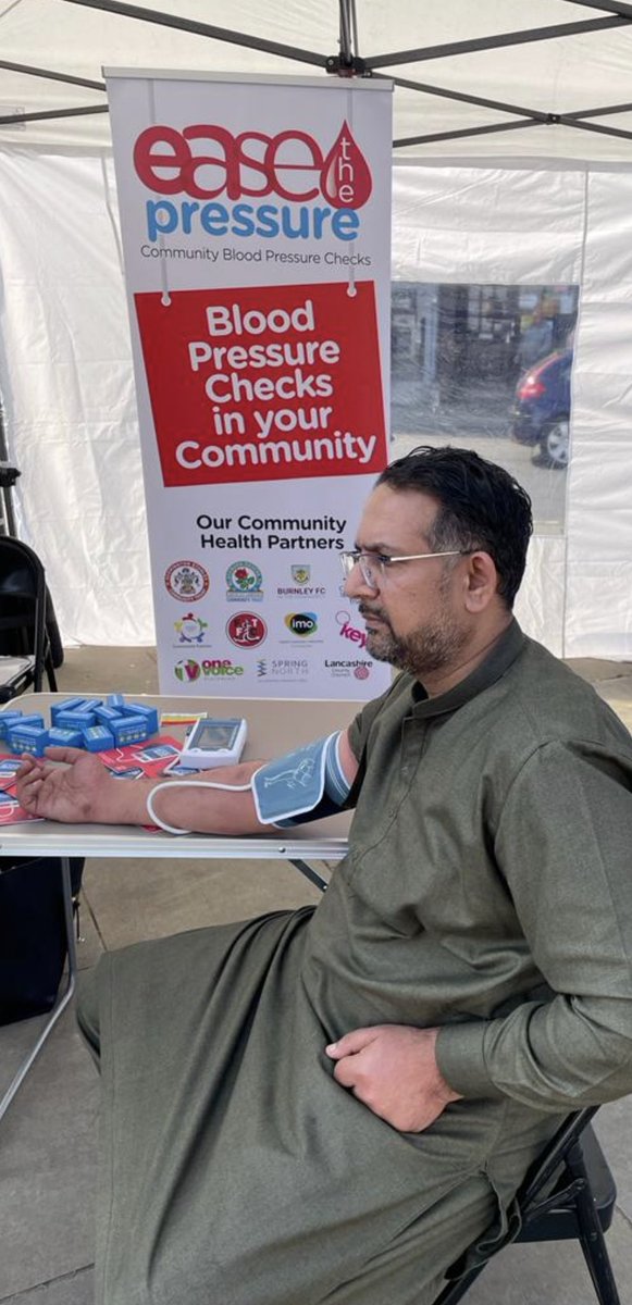 1VoiceBlackburn's tweet photo. @1VoiceBlackburn are supporting the ‘Ease the Pressure’ project to provide locals with information on how to combat high blood pressure.
#springnorth
@ELHT_NHS https://t.co/DfUnAzKuDy