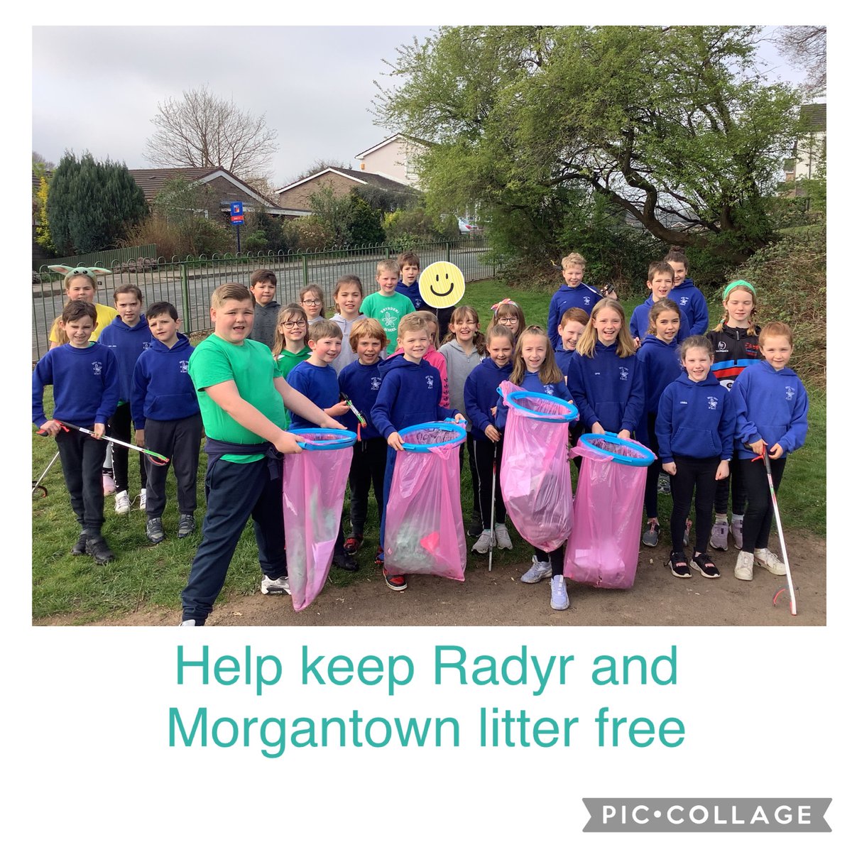 bdps_eco's tweet photo. @brynderiprimary @Keep_Wales_Tidy Year 4 keeping our local community litter free and helping the environment as part of the Great Big School Clean. https://t.co/2YoKloXtDH