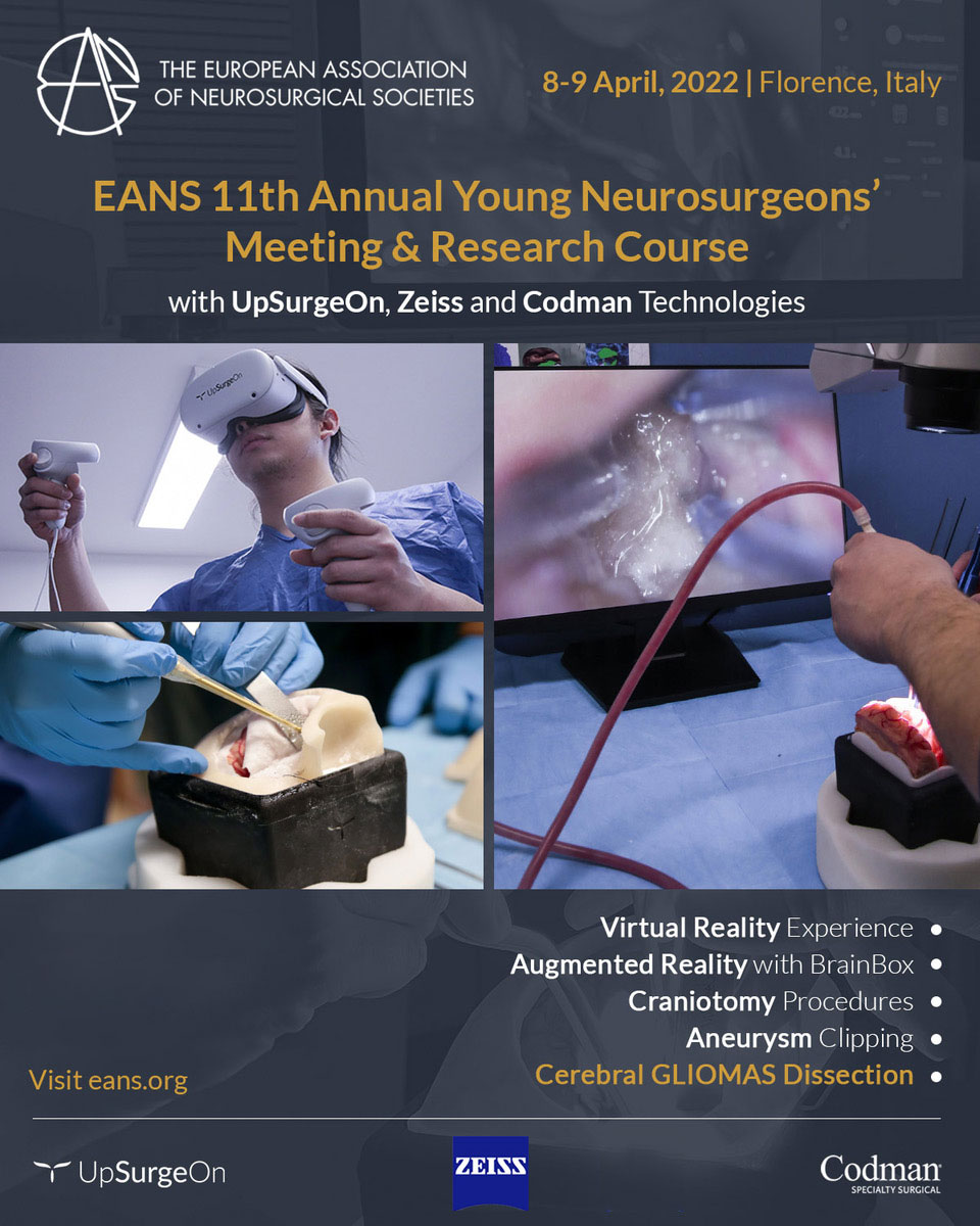 EANSonline50's tweet photo. #YNMRC2022 
Join our Sponsor Workshops, 8 &amp; 9 April!
U might find yourself doing a craniotomy, clipping an aneurysm, and all between one espresso &amp; another! Thank u to our sponsors! 
Benefit from a 20% discount on all registrations! Join Join us now! https://t.co/86mmQUQvb8 https://t.co/T1tIeTK7hH