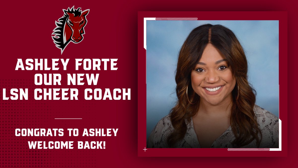 LSNActivities's tweet photo. LSN is excited to announce our new head cheer coach, Ashley Forte! https://t.co/rCNGqF1aM4