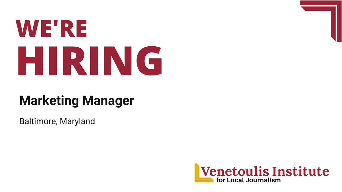 🚨Job Alert🚨 We are seeking a Marketing Manager looking to drive high-touch, personalized digital customer experiences in a fast-growing organization. If you are interested, learn more here boards.greenhouse.io/venetoulisinst…