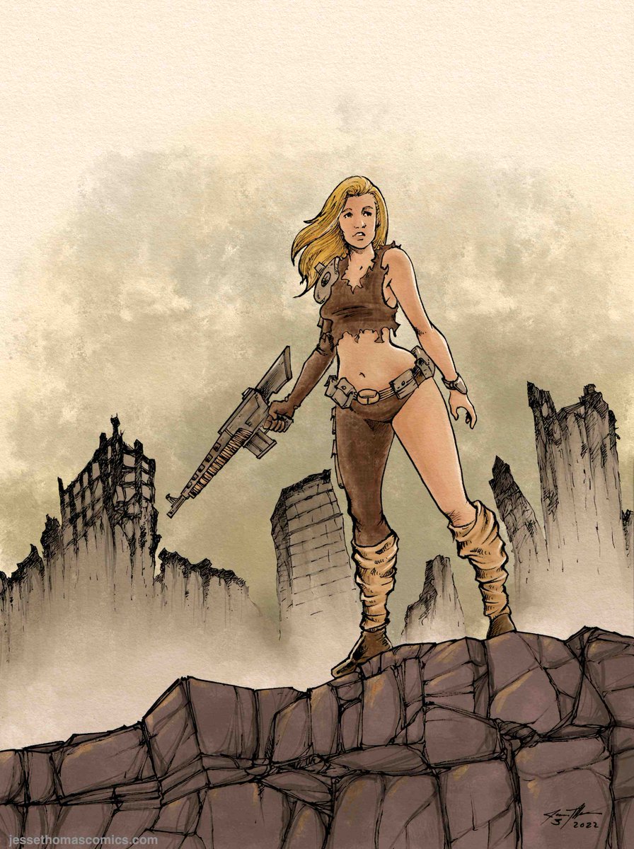 JesseThomas7800's tweet photo. Colored a new drawing...
#afinitydesigner #art #drawing #penandink #sciencefiction https://t.co/wNzFzAqql0