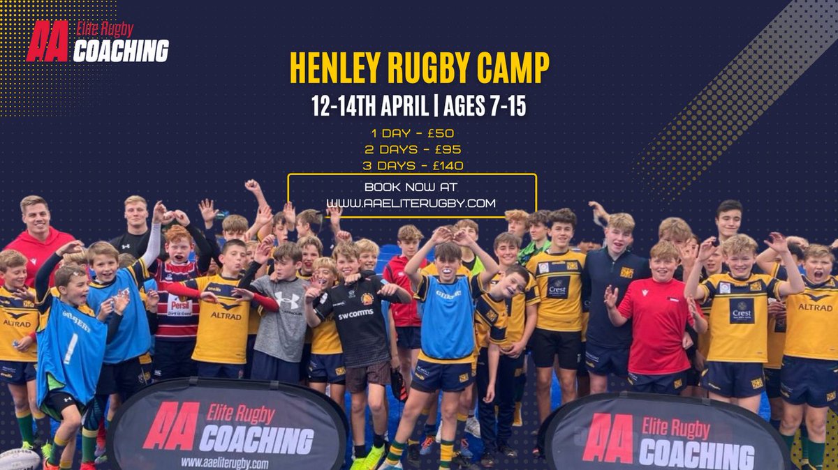 Henley Hawks Rugby (@henleyhawks) on Twitter photo @<a href="/AAEliteSports/">AA Elite Sports Coaching</a> really are the only option for your rugby coaching needs this Easter! Some top coaching and the kids have fun too.
*other coaching providers are available. @<a href="/AAEliteSports/">AA Elite Sports Coaching</a> really are the only option for your rugby coaching needs this Easter! Some top coaching and the kids have fun too.
*other coaching providers are available.