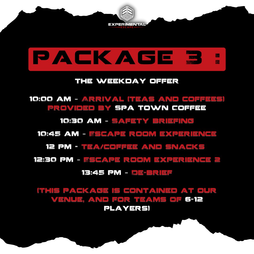 ExperimentalEsc's tweet image. Have you heard about our exciting team building packages?

Whether it&apos;s a postponed Christmas party or a classic team building event, we&apos;re here for you! And as we&apos;ve partnered with The Clarendon, it&apos;s guaranteed that you&apos;ll have an amazing time!

@LeamingtonHour  #LeamingtonHour