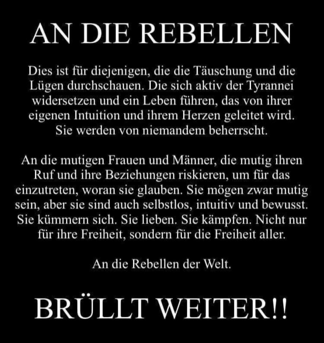 Kallipygos4's tweet photo. An alle #Schwurbler, #Querdenker, #Systemkritiker und #Aluhutträger.
Bleibt STANDHAFT! https://t.co/zeRBYRdjn9