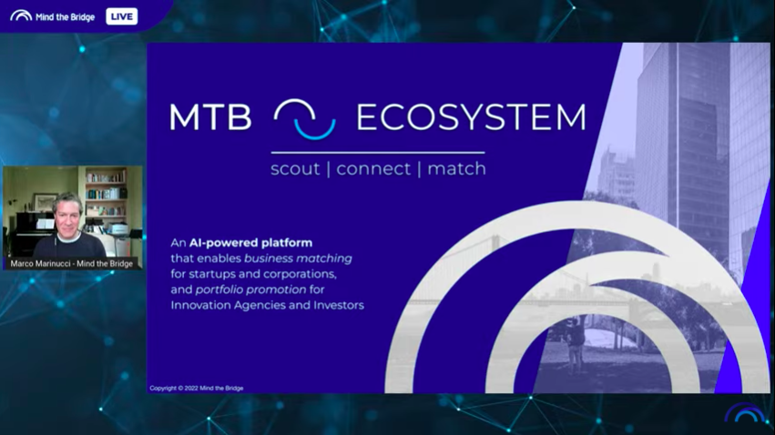 MindTheBridge's tweet photo. 🚀MTB Ecosystem Official Launch just kicked-off!

Our founder&amp;CEO @mmarinucci introducing MTB's  expertise built over the past 15yrs of #advisory services, today condensed into a software product to deliver even more value to our clients.

Join us LIVE!
📹https://t.co/9pVne3dImx https://t.co/nH2HuDOIUg