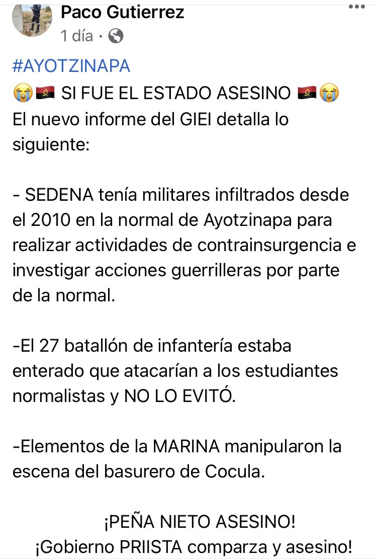 FezuUaz's tweet photo. ¡Ni perdón, ni olvido! 

#AyotziViveLaLuchaSigue 
#FueElEstado https://t.co/Q5XTzjObWR