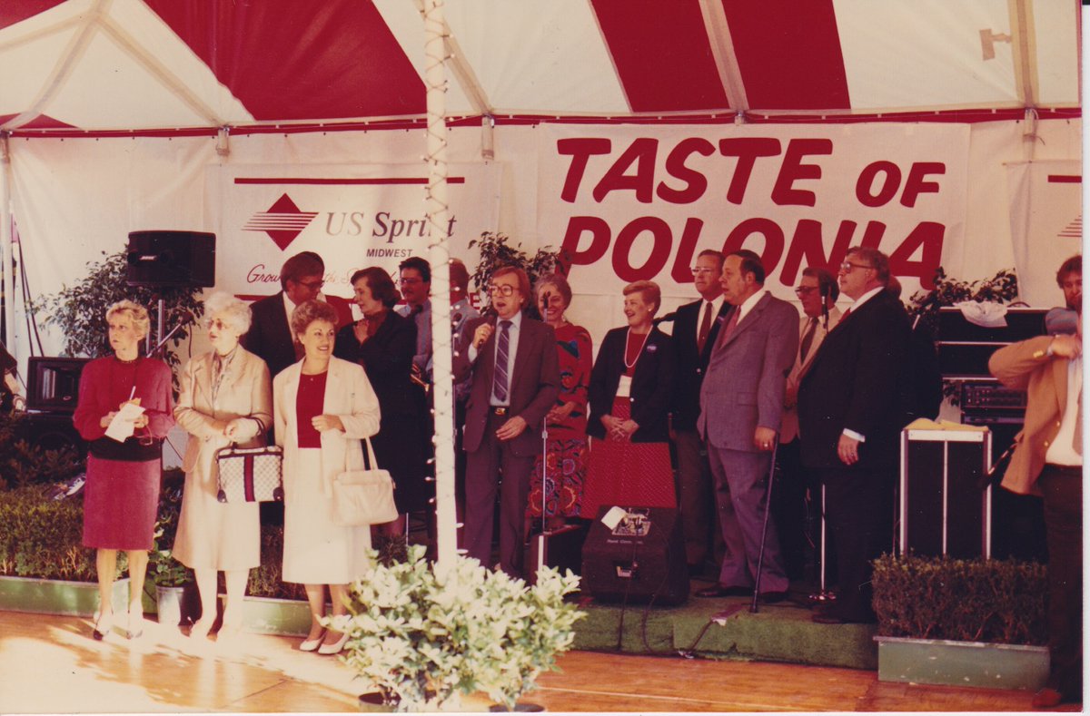The Taste of Polonia with Mayor Jane Byrne standing on the left. <a href="/CopernicusCtr/">Copernicus Center</a>