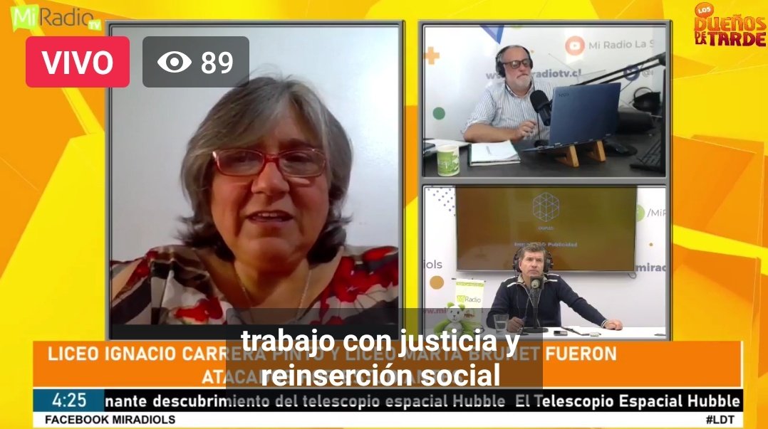 "Necesitamos que la sociedad entienda que los jóvenes que han cometido delitos no son el problema, sino el síntoma de que estamos en una sociedad compleja. Se les deben abrir los espacios comunitarios, de participación y de opinión para lograr una reinserción efectiva" <a href="/MiRadiols/">Mi Radio</a>