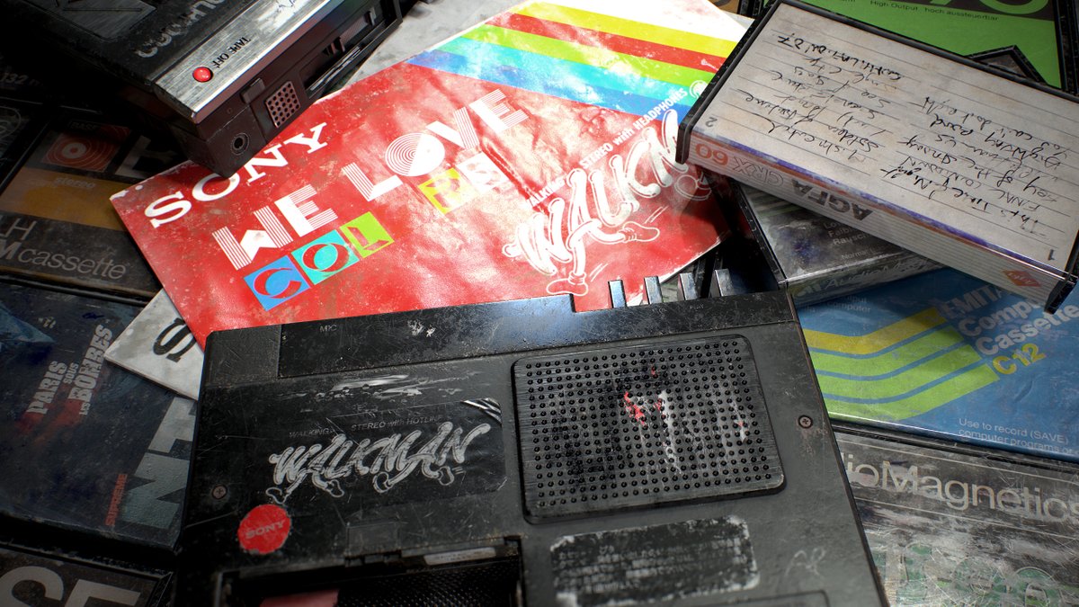 "SONY Walkman WM-99 R" by Najah Benothman - bit.ly/3KKXcBw
Textured with #Substance3DPainter

#props #Maya #gameasset #3Dart #GameArt #DigitalArt #photorealism #digitalsculpting #3dtexturing #MadeWithSubstance