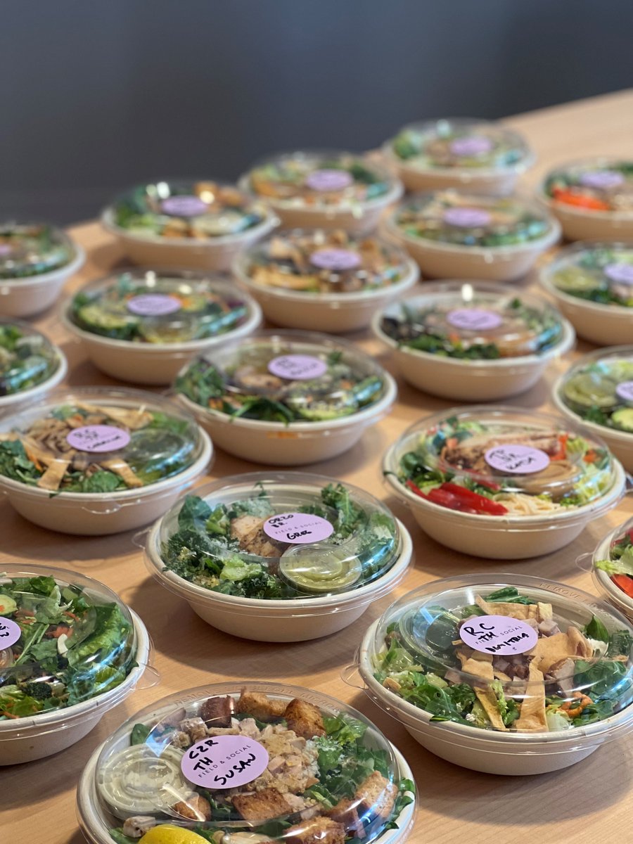 HungerfordProp's tweet photo. Our first team lunch in 2022! Thanks to @fieldandsocial for these amazing crafted salads.
.
.
#teamlunch #hungerfordproperties https://t.co/SzRoisnjbm