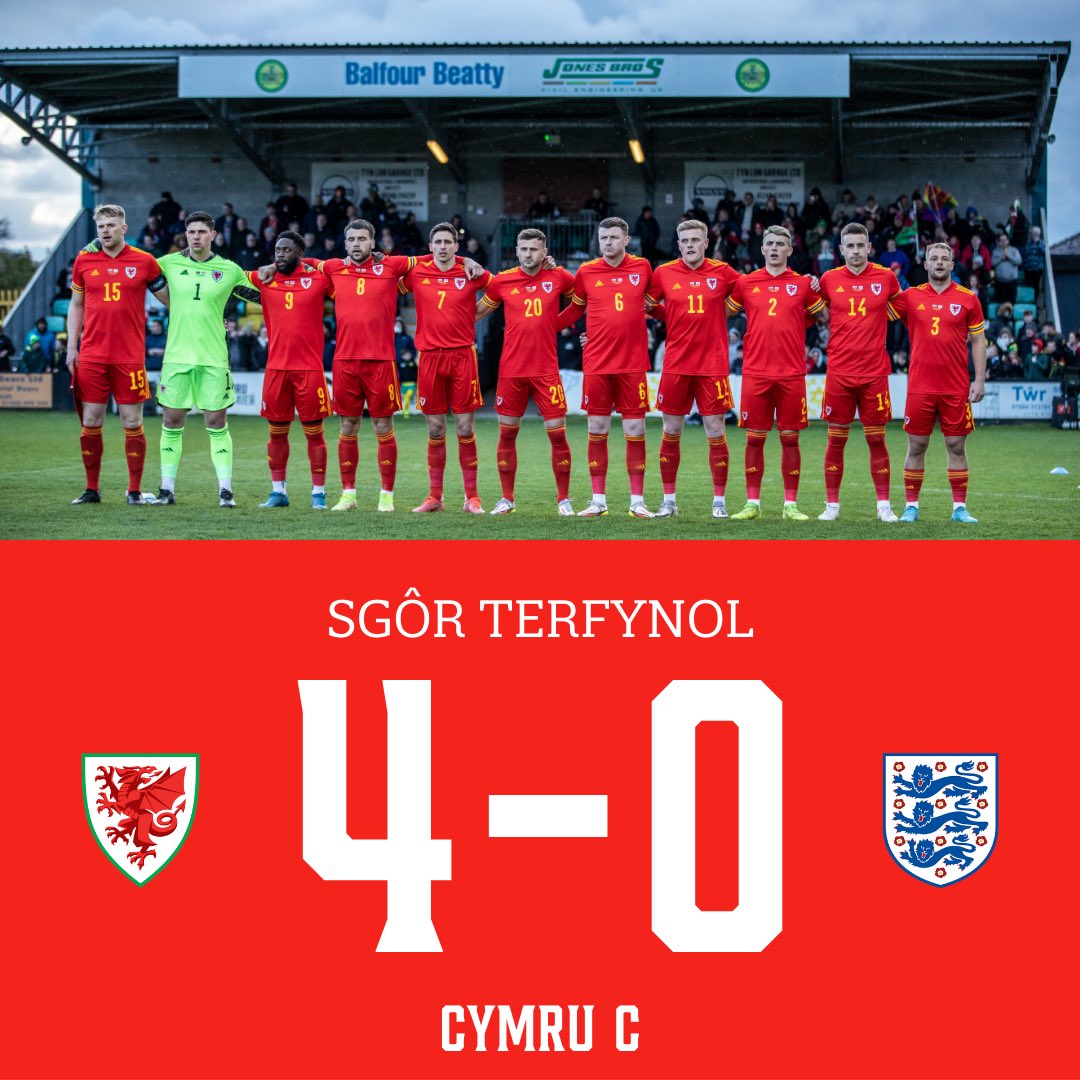SGÔR TERFYNOL | 🏴󠁧󠁢󠁷󠁬󠁳󠁿 4-0 🏴󠁧󠁢󠁥󠁮󠁧󠁿

An evening to remember at The Oval! 🤩

#TogetherStronger