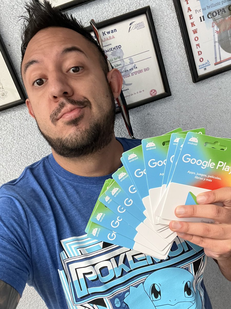 Ch3viTv's tweet image. 🔥 Tengo tarjetas google play de regalo para Ch3vi amigos 🎁👀 
Lo único que tienes que hacer es seguirme, like retweet a esta publicación y ser de México 🇲🇽 sigue los pasos y mándame mensaje directo aquí a twitter, seleccionaré a personas que nunca hayan sido colaboradores 👌