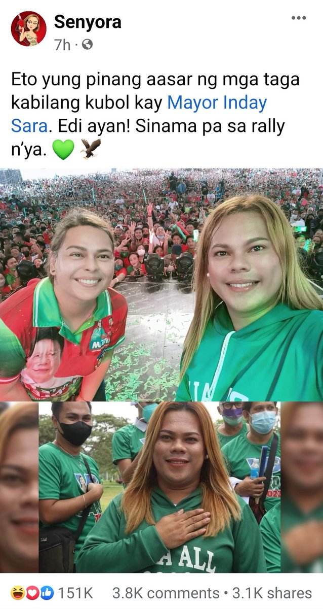 Onyok_HayNaku's tweet photo. Hahaha future VP ko yan 😅

Si Sandro sama din sana si Charice aka Jake Zyrus yahaha char 🤣

SARA ALL 👊💚 https://t.co/3VVTHk38oF