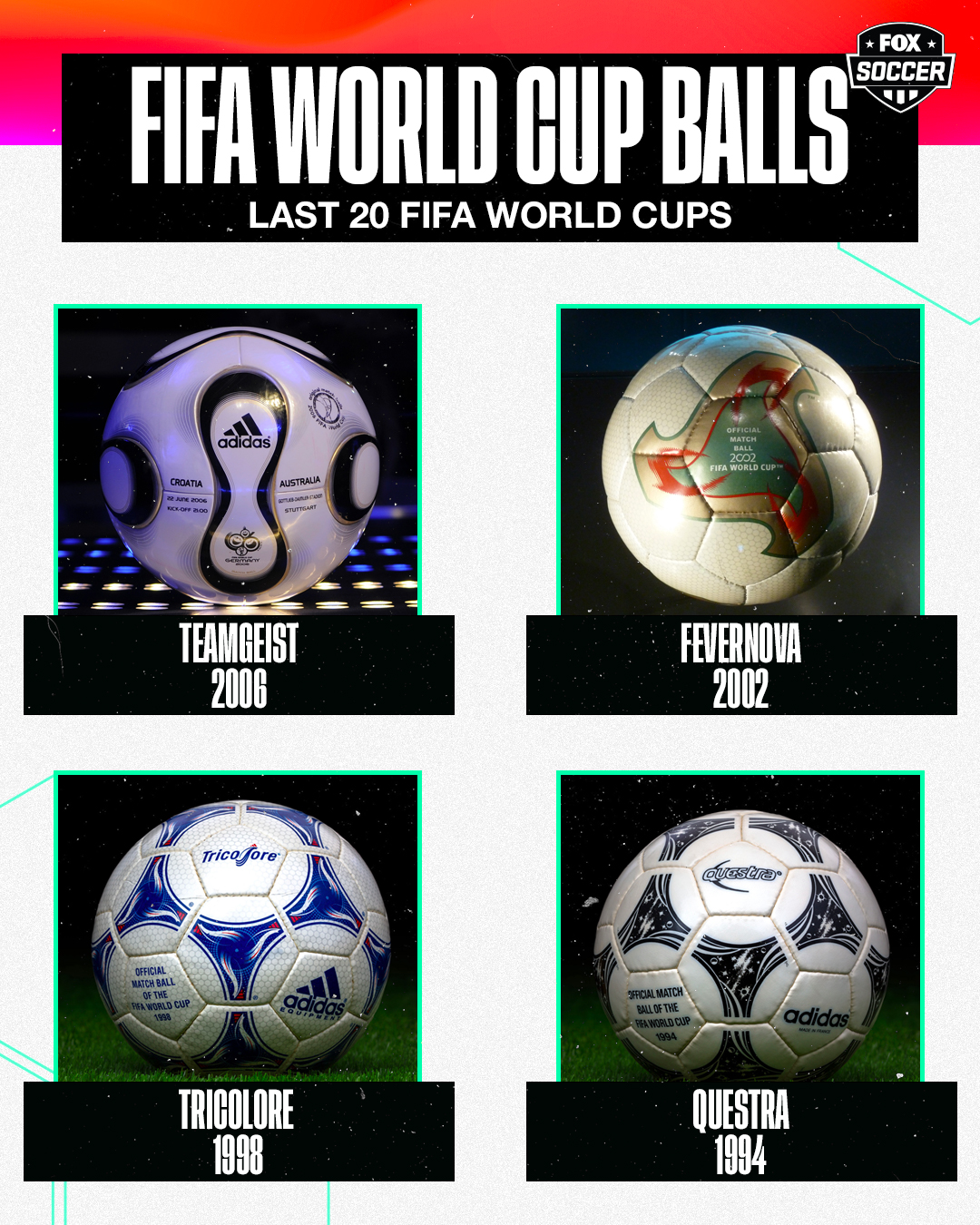 FOX Soccer on X: Here are the FIFA World Cup Final balls since 2006 ⚽️🏆  Which one is your favorite? ⬇️  / X