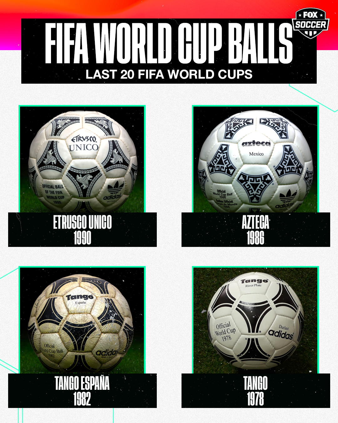 FOX Soccer on X: Here are the FIFA World Cup Final balls since