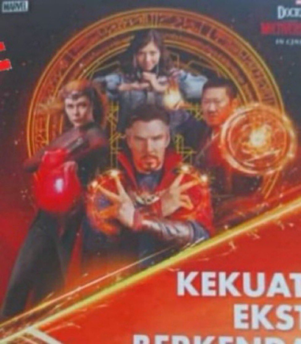 MaximoffCentral's tweet photo. A new promotional image for Doctor Strange in the #MultiverseOfMadness shows Elizabeth Olsen as #ScarletWitch https://t.co/oYXebuBRp1
