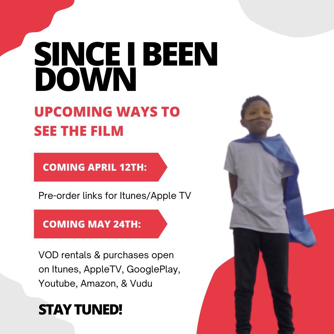 sinceibeendown1's tweet photo. You can see #sinceIbeendown by pre-ordering the DVD or VOD! Put these dates in your calendar!
#sundance #sundancenow #sibd #transformativejustice #blackprisionerscaucus #kimonticarter #socialjusticedocumentary #blackcreator #blackfilmmaker #documentary https://t.co/n7utSYsdVs