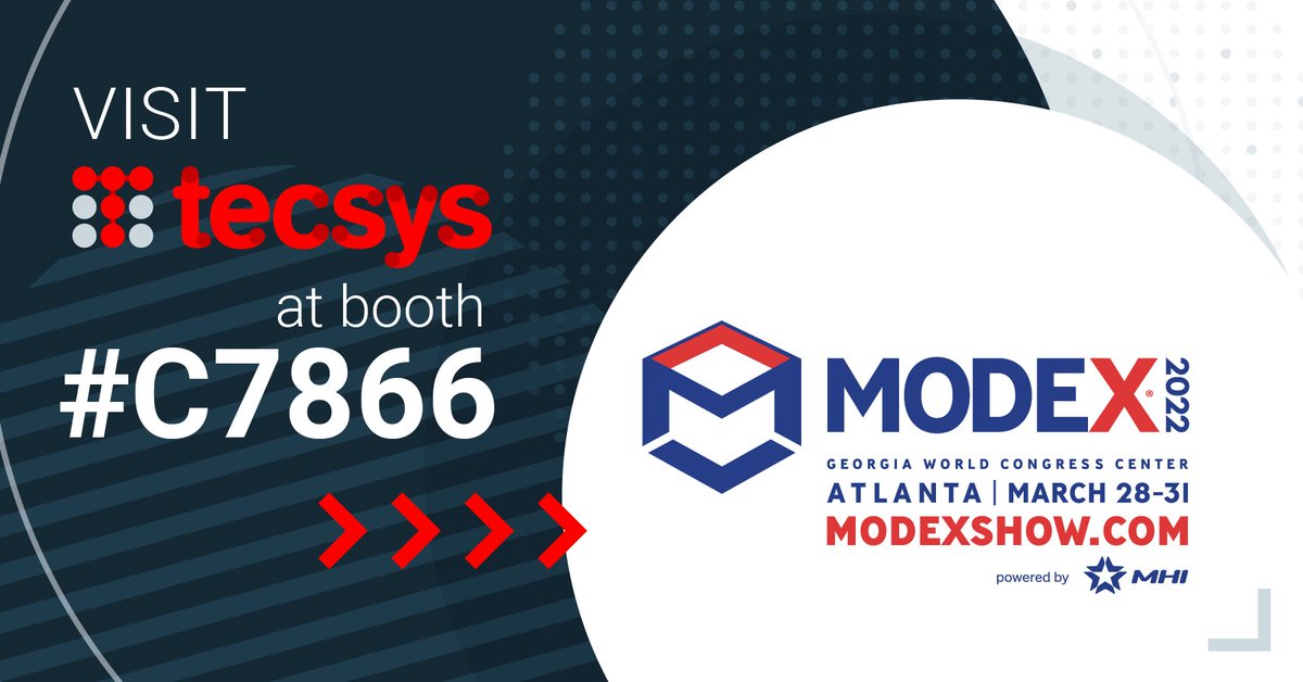 _supplychainnow's tweet image. Our friends at @Tecsys_Inc are excited to be back at #MODEX2022 at booth #C7866. 

Schedule a meeting ahead of time to discuss how Tecsys can help equip your supply chain greatness with end-to-end solutions for distribution, healthcare, and retail: tecsys.com/modex-2022/