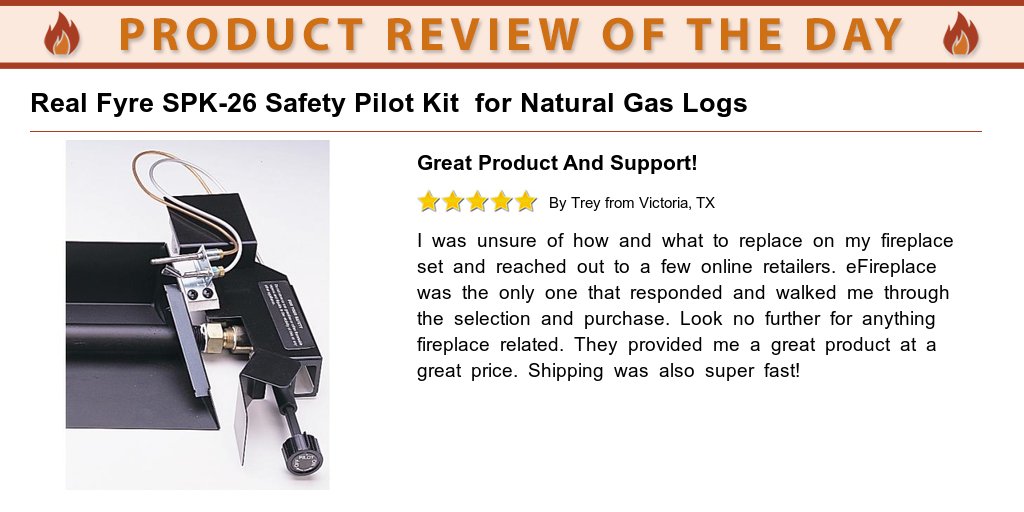 eFireplaceStore's tweet photo. Check out the "Product Review of the Day" https://t.co/jjdxRInkjJ #Real Fyre #GasLogs https://t.co/NIsqZ19MJ2