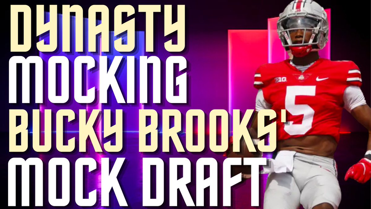 Just reviewed <a href="/BuckyBrooks/">Bucky Brooks</a> mock draft on the channel. Here I covered how some of these players would be valued in rookie drafts with these landing spots.

Watch: youtu.be/GFM8oQ-KQyM

Hit that subscribe button so you don't miss the next show.

<a href="/MyFantasyLeague/">MyFantasyLeague.com</a>