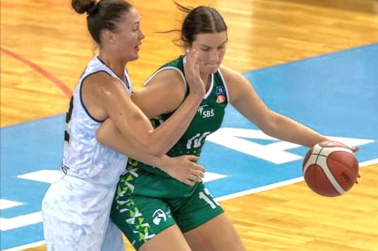 Marta Vulovic scored 25p,31rb,1ass in K.Palanka vs MZT Skoplje 60:61. #BeoBasket