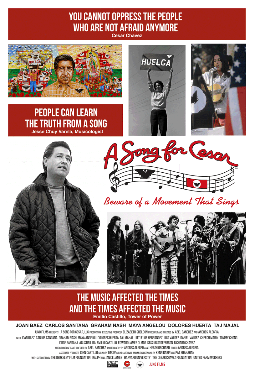 We're looking forward to the FREE SCREENING of a Song For Cesar 
<a href="/fresnocity/">Fresno City College</a>
, Thurs, 3/31, @ 5:30 pm (Old Admin Bldg Auditorium). Parking's free too! 
And there'll be a panel discussion after the movie! (songforcesar.com)