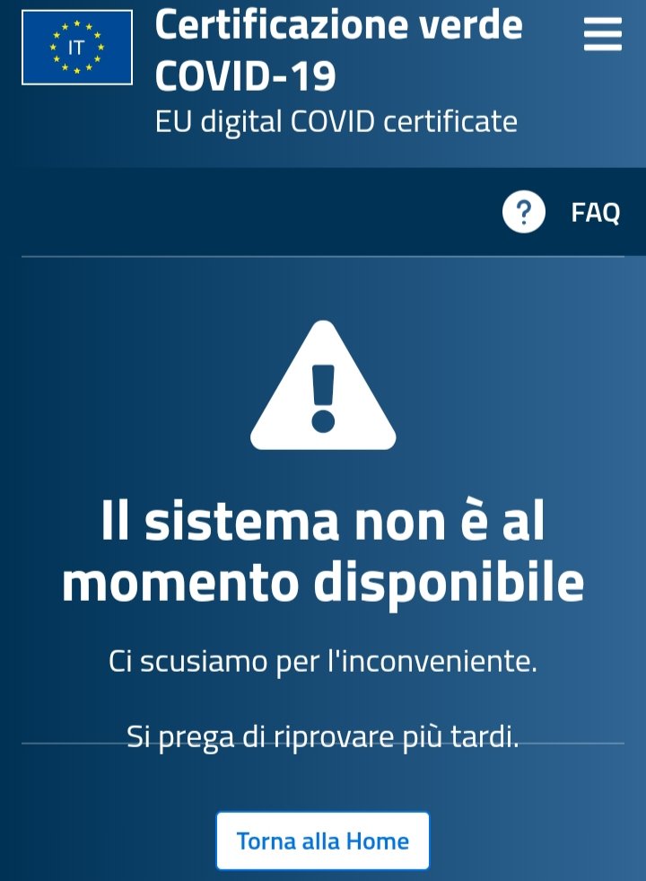 gip_like's tweet photo. Povero mondo quel giorno che una tempesta solare manderà in blocco tutto il sistema telematico...
La progressiva dipendenza dal progresso tecnologico sarà la fine del genere umano.
#agenziaentrate #Sogei #Italia #supergreenpass #problemitecnici #Italiadown #governo #greenpass https://t.co/XcdLzDuzL0