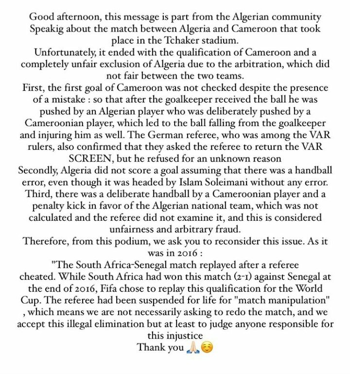 KhemissiTaha's tweet photo. Repaly match 😡😡

#الماتش_يتعاود 
#Algeria_and_Cameroon_match_unjust_Bring_us_back_the_match_Where_is_FIFA_ 
#Replay_Algeria_Cameroon https://t.co/eFNVgEJNYt
#الماتش_يتعاود https://t.co/tpBElF2vR0
